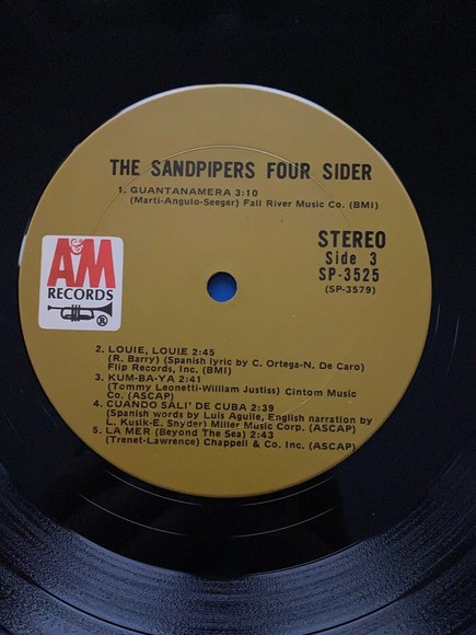 The Sandpipers Foursider 1973 2 LP set A&M Records SP-3525 EX Vinyl - Picture 7 of 11